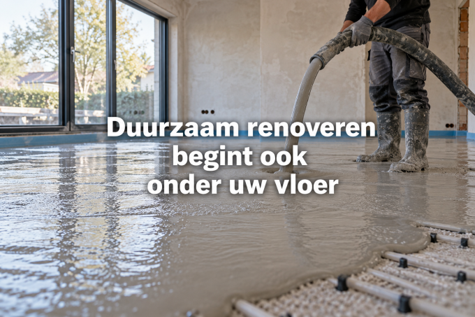 Duurzaam renoveren begint ook onder uw vloer